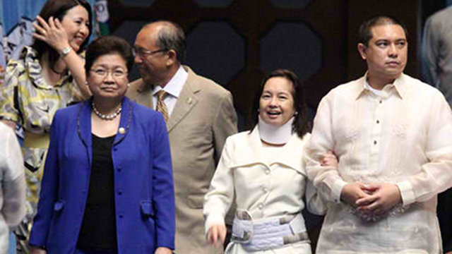 SHE'S BACK. Pampanga Rep. Gloria Arroyo returns to the House of Representatives (in photo) but is rushed back to VMMC days later. Photo by Pecto Camero, Media Relations Service-PRIB