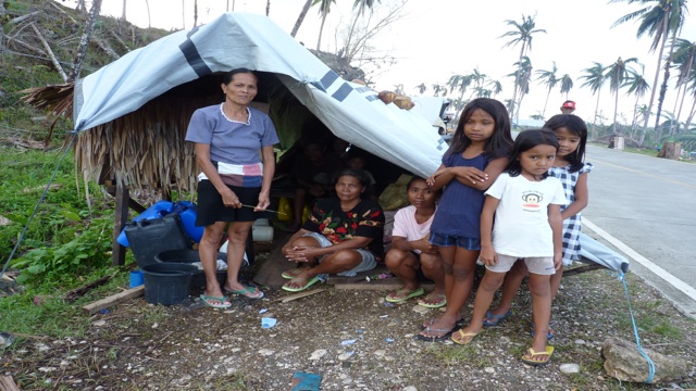 HOMELESS. Pablo's victims are without electricity, water, and access to healthcare facilities. Photo by Ana P. Santos