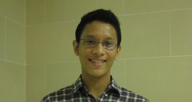 ANTON RELOJ. 18-year-old Anton Reloj poses after being interviewed. Photo by Cathy Alcantara