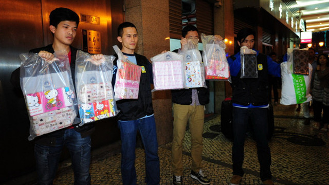 BIG HAUL. Four Filipinos in Macau are apprehended after allegedly smuggling drugs amounting to P1 billion. Photo from Imagine China