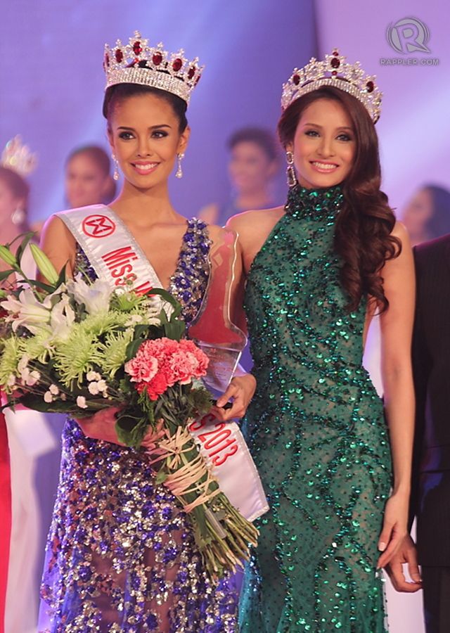 HEADED TO INDONESIA. Miss World Philippines 2013 Megan Young [left] and Miss World Philippines 2012 Queenierich Rehman. Photo by Jory Rivera/OPMB
