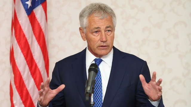 PHONE DIPLOMACY. US Defense Chuck Hagel sought clarification of Russia’s intentions in eastern Ukraine during a phone conversation with Russian Defense Minister Sergei Shoigu. AFP file photo