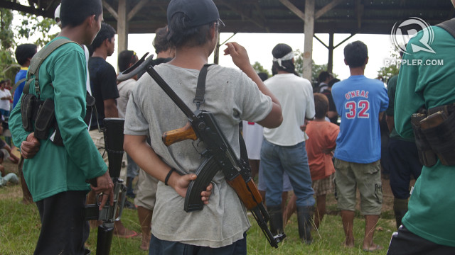 STRONGHOLD. NPA guerrillas in a gathering in Agusan del Sur. Photo by Karlos Manlupig