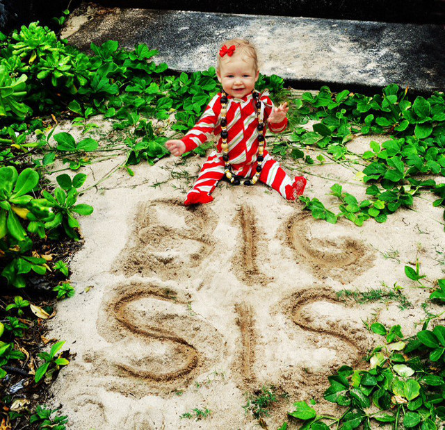 Jessica Simpson's firstborn Maxwell in the photo the singer used to announce her pregnancy in November 2012. Photo from the Jessica Simpson Facebook page