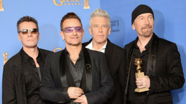 ORDINARY LOVE. U2 will sing one of the 4 nominees for Best Original Song. Photo by Robyn Beck/Agence France-Presse