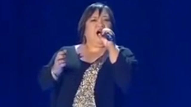 X FACTOR. Filipino caregiver Rose Fostanes has taken Israel by storm. Screen grab from Youtube (Miggi Lucman)