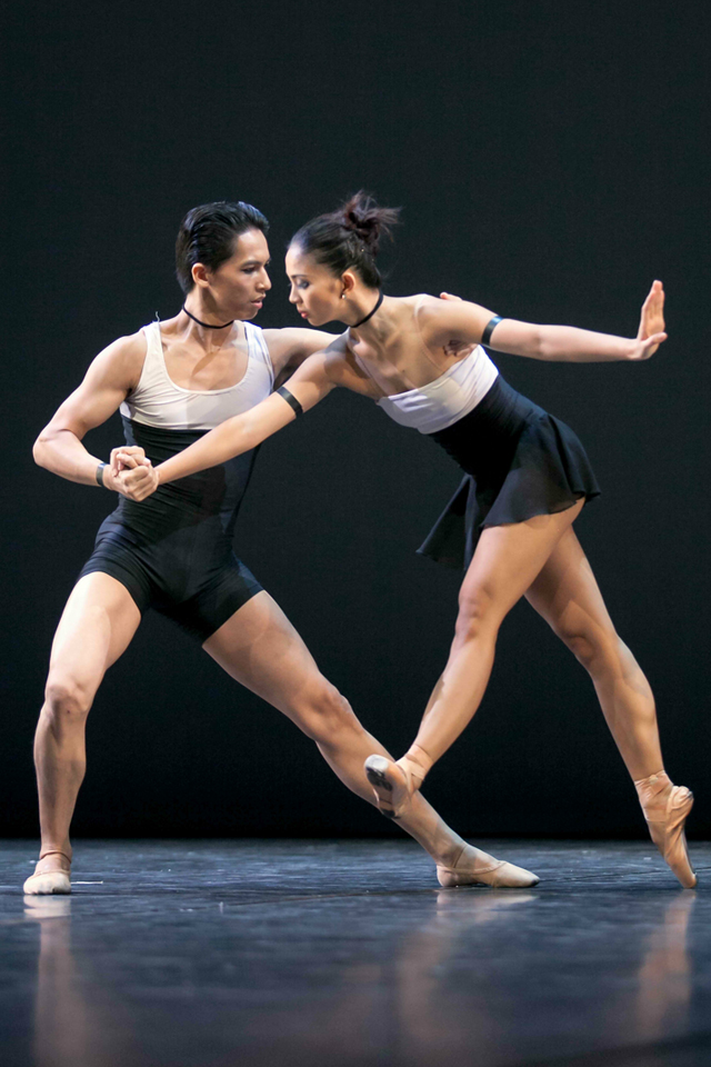 CHEMISTRY. The on-stage and off-stage chemistry between Candice Adea and Jean Marc Cordero are palpable in Augustus Damian III’s Evacuation, danced to music from the movie The Killing Fields. Photo by Sakari Viika / Helsinki International Ballet Competition