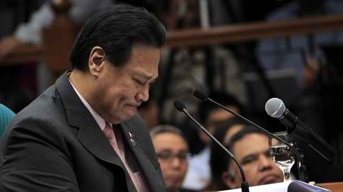 UNFINISHED BUSINESS: The Supreme Court will decide if sacked Chief Justice Renato Corona is entitled to a retirement pay. Rappler file photo