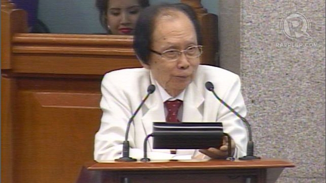 NO CHOICE: Lead defense counsel Serafin Cuevas says presenting Corona is the only remedy left