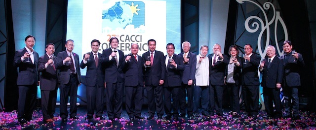 HOST. These Cebu-based businessmen are preparing to host, for the first time, a regional gathering of Asia Pacific business leaders. Photo by Aya Lowe
