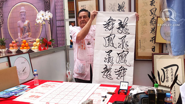 FINISHED PRODUCT. The artist presents his finished work