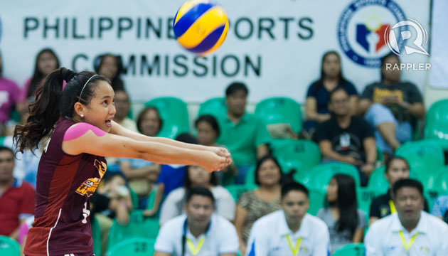 SURVIVAL. Dionela and the Lady Rising Suns survived a stiff challenge by Smart. File photo by Rappler/Roy Secretario.