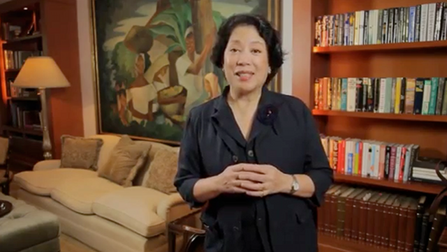 PEOPLE POWER. "Our greatest asset is our people, we hope that you will enjoy our warmth and generosity of spirit," says Doris Magsaysay Ho, President and CEO of A. Magsaysay Inc. Screenshot of video.