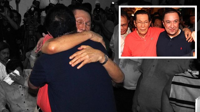 DAD TO THE RESCUE: UNA senatorial bet brings back his father Senate President Juan Ponce Enrile to the campaign. Photos from Jack Enrile's Facebook page
