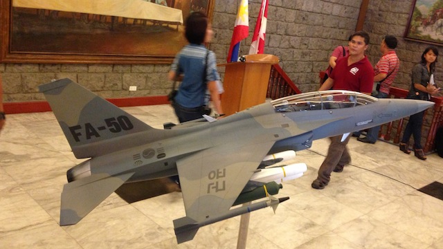 SIGNED: A model of the FA-50 of the Korean AeroSpace Industries Ltd