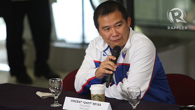 DECISIONS. Chot Reyes will not be fielding Marcus Douthit, Jimmy Alapag, Beau Belga, Kelly Williams or Jay Washington in the Asian Games. File photo by Rappler