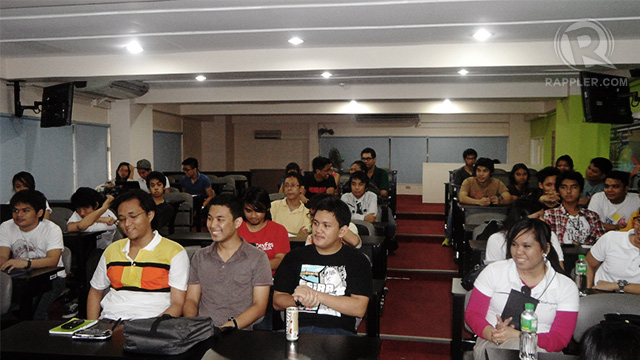 FIRST CLASS. Game developers and students converge for the first event of Game On! Philippines 2012.
