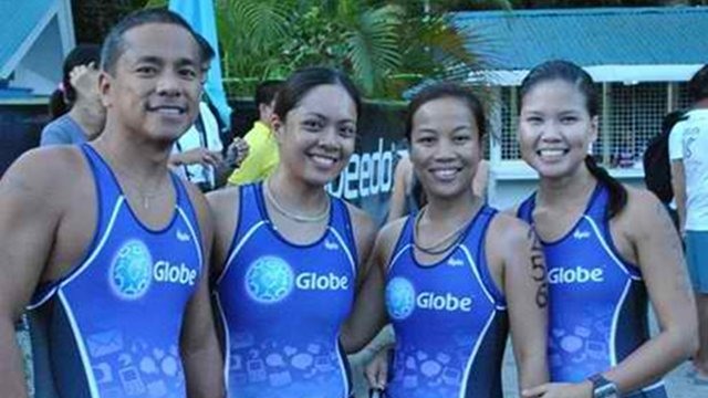 GRISELDA GO, digital new media head (2nd from right). "We have the Globe Champions Teams composed of various sports teams - triathlon, volleyball, badminton, basketball, rugby etc. This year, Globe HR has started a fitness program by turning some of the HR conference rooms into fitness rooms after office and sponsor workouts such as Zumba, plyometrics, TRX and yoga. It really is fun being with Globe."