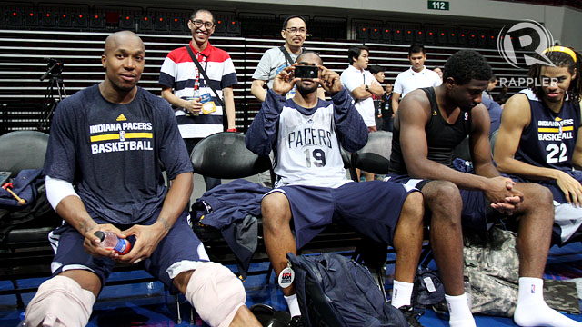 STAR SPOTTING. The Pacers will surely get their photos taken when the Global Games fire off tomorrow. Photo by Rappler/Josh Albelda.