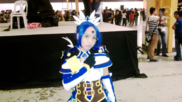 COSPLAY. A cosplayer strikes a pose for the camera.