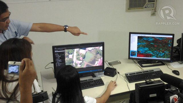 LIDAR MAPPING. A sample of the LiDAR mapping data is shown at a room in the Clark Airfield.