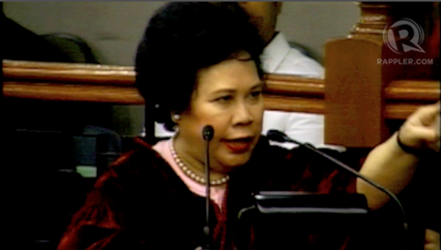 FIRES OF HELL. Sen. Miriam Defensor Santiago says Fr. Catelino Arevalo should not meddle in politics. 