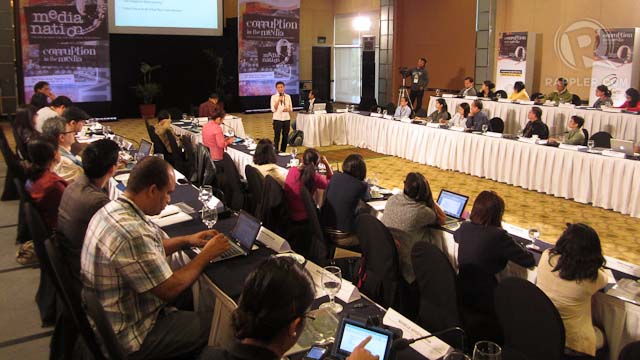SOUL-SEARCHING. Journalists get together to talk about the elephant in the room: corruption