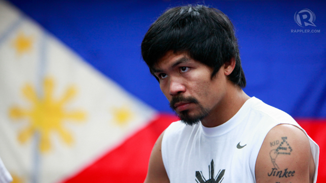 VOTE-BUYING. Pacquiao and his supporters were accused of vote-buying. Photo by John Javellana.