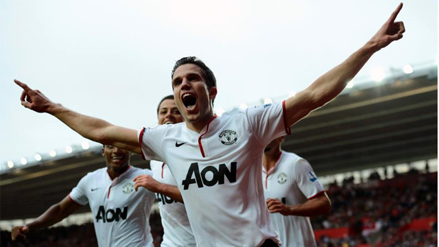 #20 TO 20TH. Van Persie carried United to its 20th title. Photo from RVP's Facebook page.