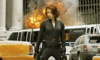 SEXY SUPER HEROINE. Scarlett Johansson plays Natasha Romanova aka The Black Widow