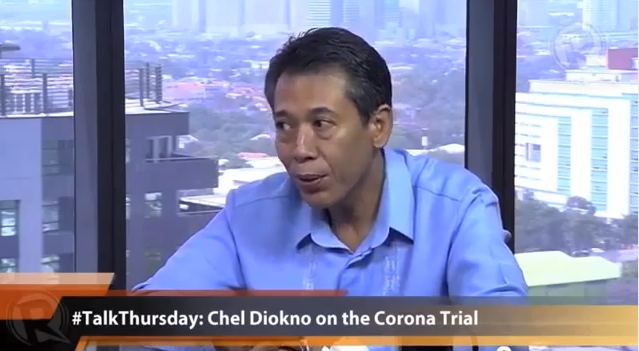 BOON OR BANE. Diokno says the testimony of Ombudsman Carpio-Morales against Corona could either destroy or strengthen the strategy of the defense.
