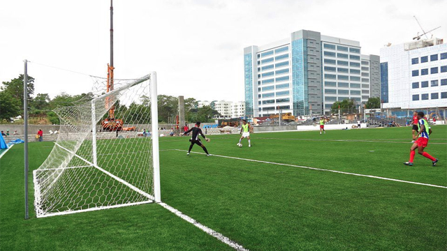 Cebu Queen City United FC was a no-show in what could have been the first UFL match at the Emperador Stadium. Photo from UFL Facebook page.
