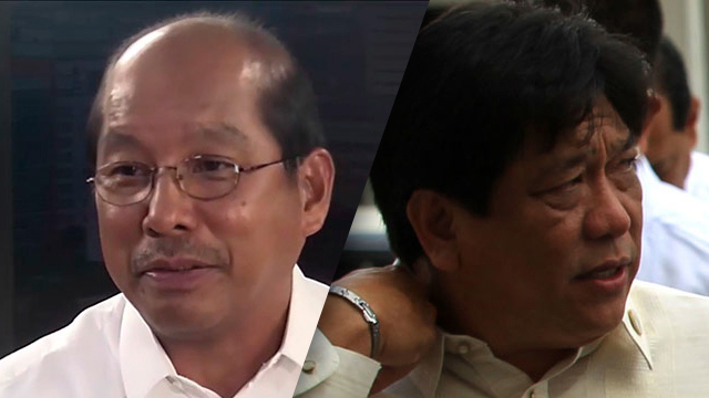 AQUINO’S MEN. Cabinet Secretaries Butch Abad (left) and Proceso Alcala (right) are both tagged in the pork barrel scam. Rappler file photo of Abad; Alcala file photo courtesy of the Malacañang Palace