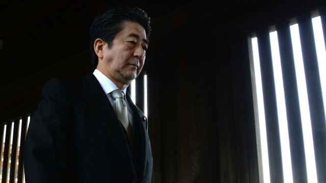 Japan's Prime Minister Shinzo Abe. File photo by Toru Tamanaka/AFP
