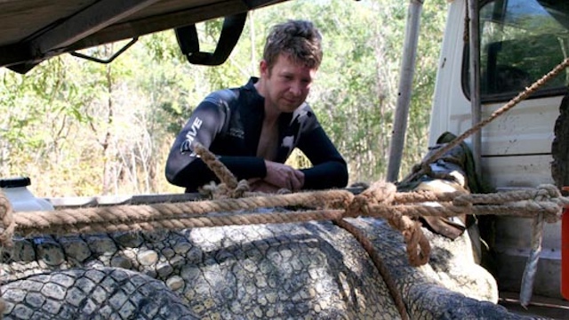 CROC GURU. Dr. Adam Britton has been studying crocodiles for over 20 years and is now a senior partner at a research firm in Australia. Photo courtesy of Big Gecko Crocodilian Research & Consulting