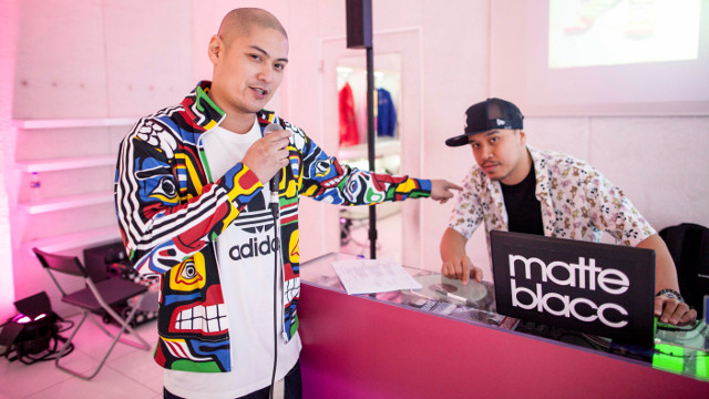 FUNKY MUSIC. DJs JNR and Drem of matteblacc. Photo courtesy of ICON International