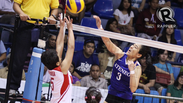 Gretchen Ho goes up against Shiesa Nebrida. Photo by Josh Albelda