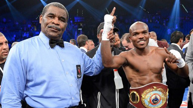 FIGHT FOR RESPECT. WBO welterweight titleholder Timothy Bradley feels that the crowd and media reactions after the first Pacquiao fight robbed him of the satisfaction of victory. File photo from AFP