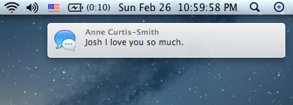 OS X 10.8's notification center