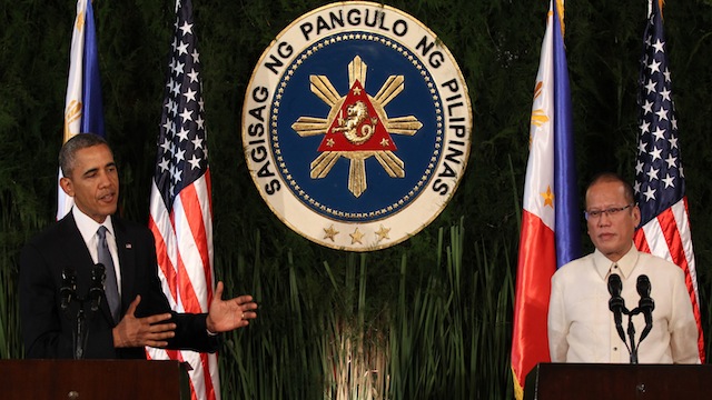 IRONCLAD VOW: In Manila, US President Barack Obama declares ironclad commitment to defend the Philippines