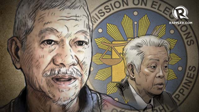 Ex-Comelec Comm. Augusto Lagman and current Comelec chairman Sixto Brillantes Jr.