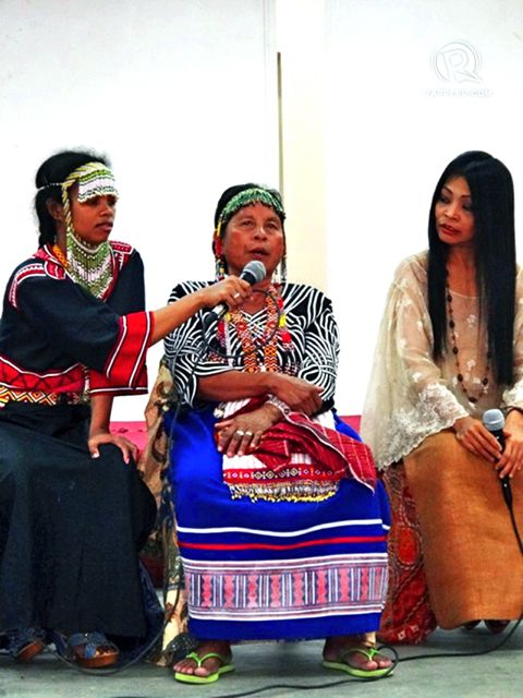 (From left) Robilyn (Baylan Undin’s interpreter), Baylan Undin, and Grace Nono