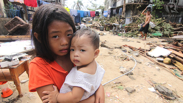 HELP NEEDED. An estimated 9.8 million people, including children, are at risk of hunger and disease. Humanitarian assistance is critical. Photo by Franz Lopez/Rappler