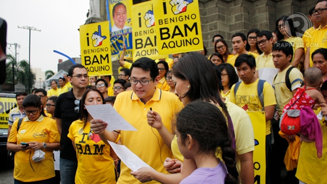 YOUNGEST SENATOR? Bam Aquino is only 35 as he launches his Senate bid. Photo by Don Regachuela