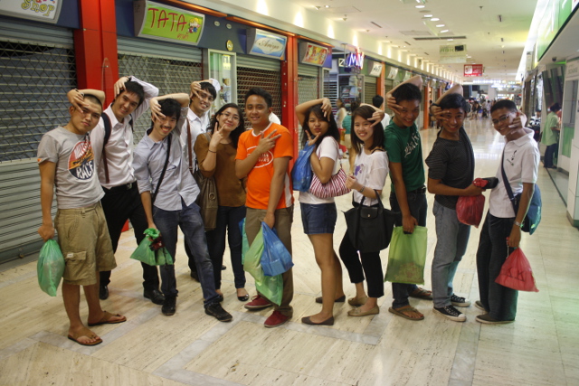 MBK. Taking a photo break while shopping with some co-delegates and friends
