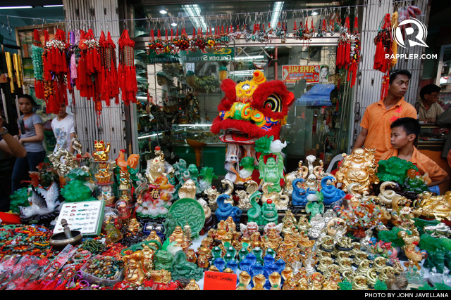 FROM RESTAURANT TO A CHARM SHOP. The Dragon Lion finds its way to a charms stall