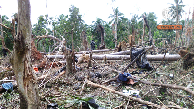 BLAST SITE. Sitio Lanao Bato, Sulu. Picture taken at 12:12pm on February 2, 2012