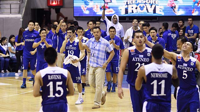 WHAT KIDNEY STONES? Perasol rose above his illness to push Ateneo. Photo by Rappler/Josh Albelda.