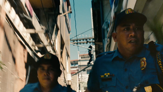 Members of the Philippine National Police were extras during the police chases