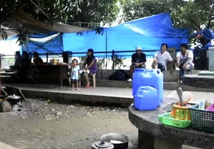 PROTEST. PUP janitors who were terminated set up a protest camp in the hope of being reinstated.